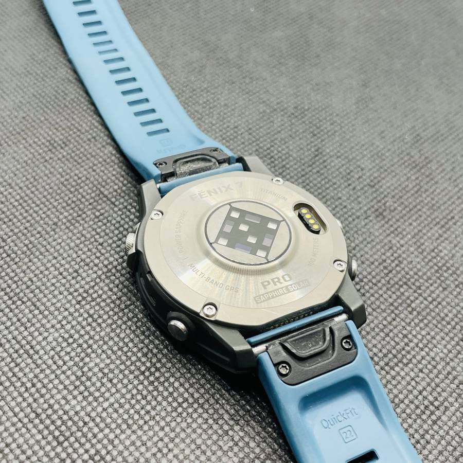 Garmin Fenix 7X Pro (Sapphire Solar Edition) Black (12 Month Warranty) - With Blue