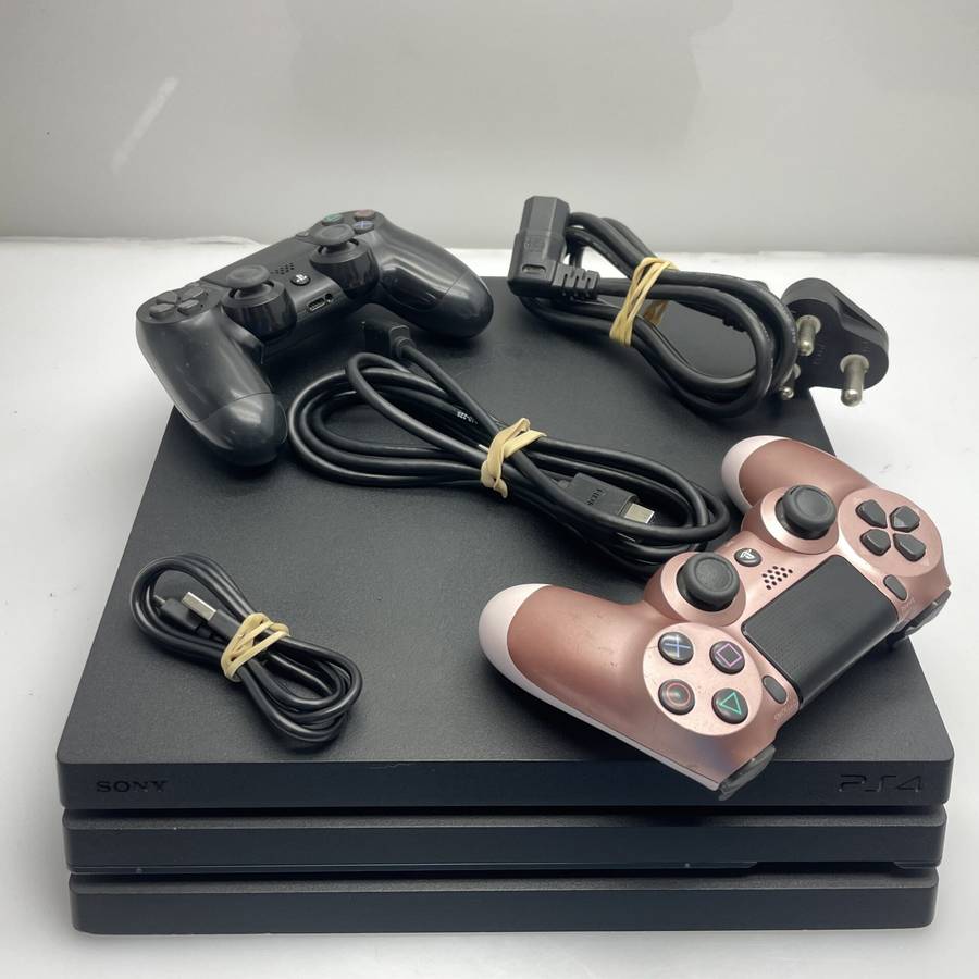 Playstation 4 Pro 1TB Black + 2 Controllers + HDMI Cable + Power Cable (3 Month Warranty)