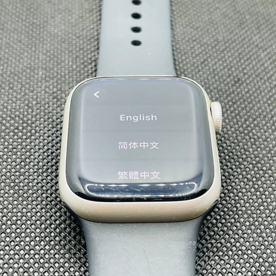 Apple Watch Series 9 41mm GPS Only Starlight (6 Month Warranty)  With Black Straps