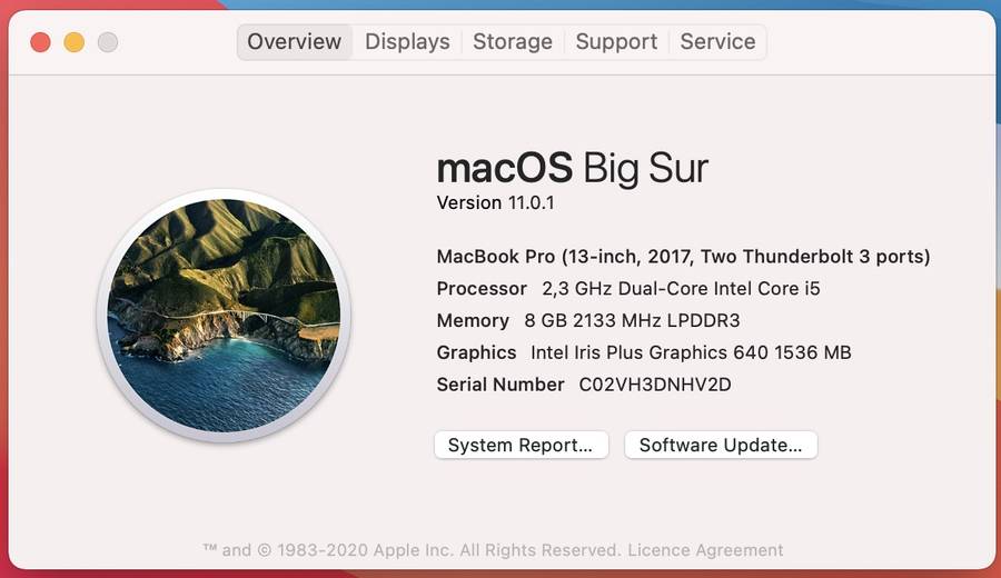 Apple Macbook Pro "Core i5" 13-inch 2.3GHz (Mid-2017) 8GB RAM 256GB SSD Grey/Silver (3 Month Warr...