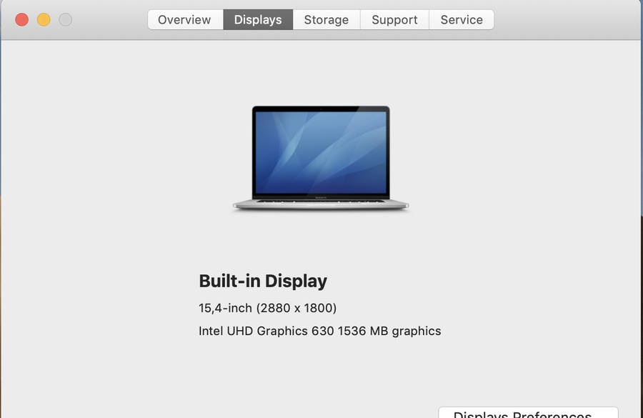 Apple MacBook Pro 15-Inch Core i7 2.60GHz (Touch/2019) 16GB RAM 256GB SSD Grey/Silver - (Gr...