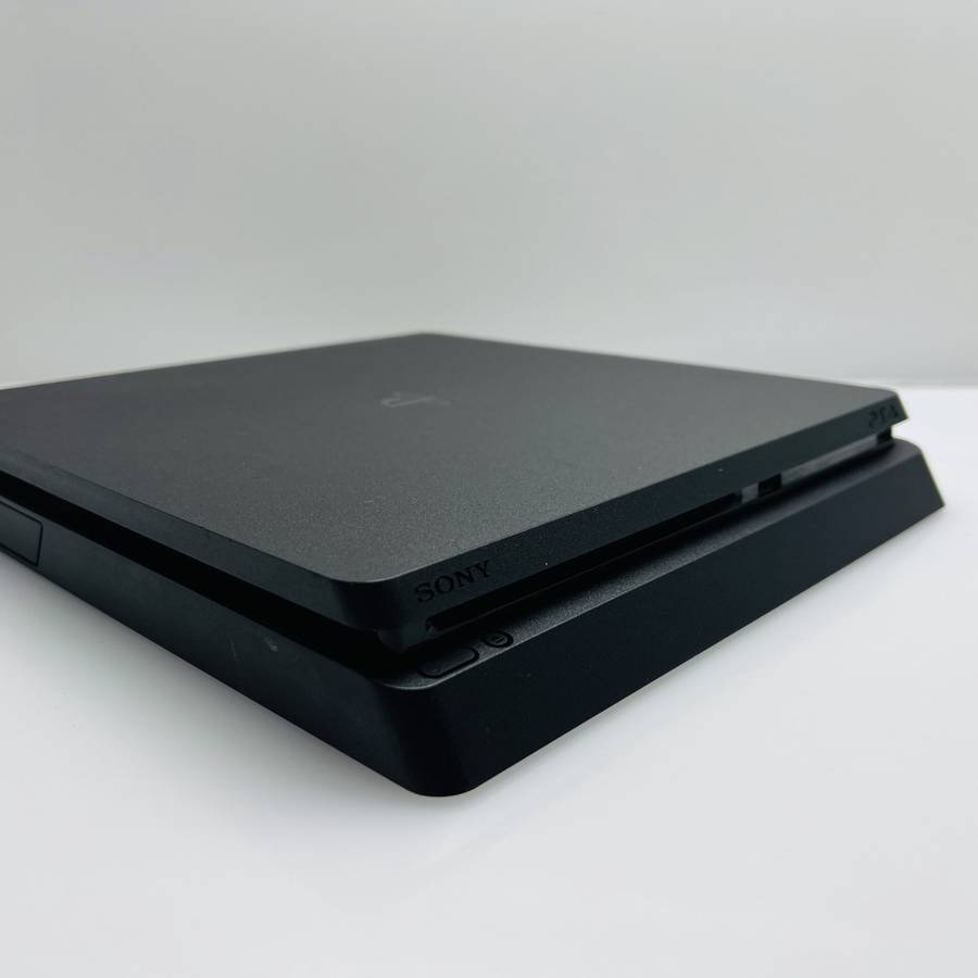 PlayStation 4 Slim Black 1TB + 1 Controller + HDMI Cable + Power Cable - (Grade B)