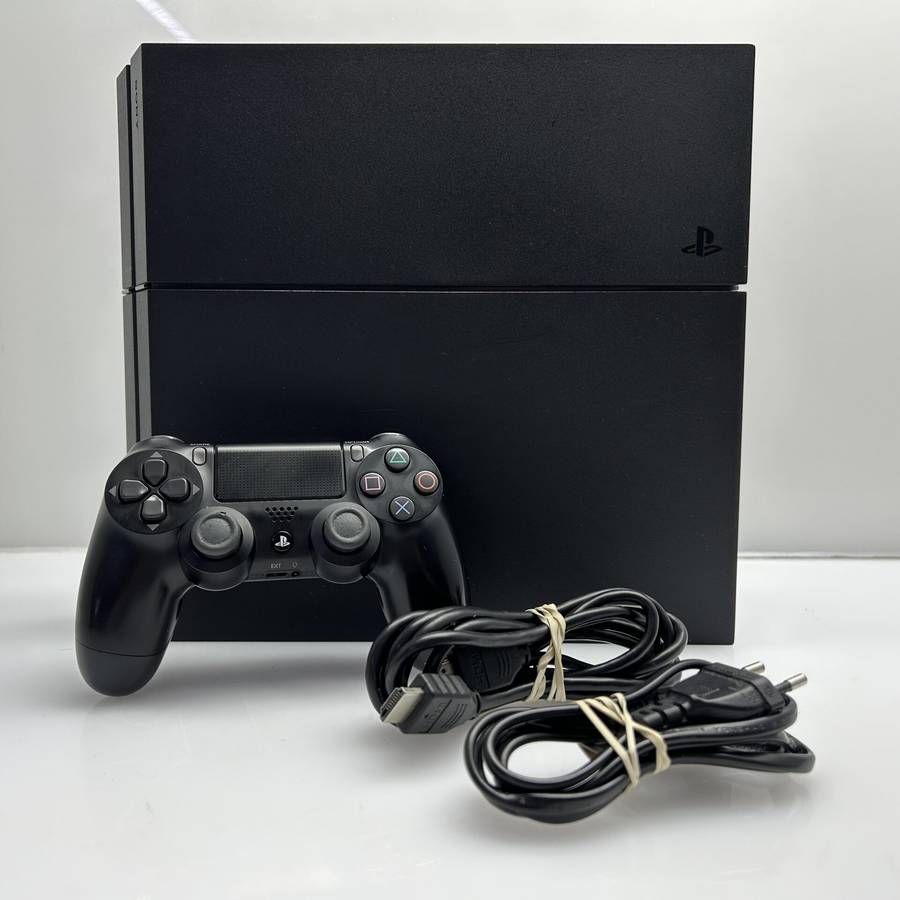 PlayStation 4 Original Black 500GB + 1 Controller + HDMI Cable + Power Cable (Grade B) - Digital ...