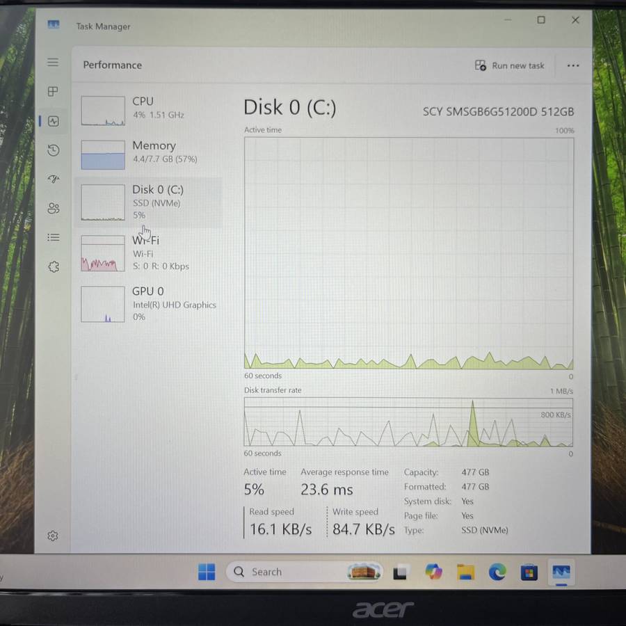 Acer Aspire Lite AL14-31P "Core i3-N300" 8GB RAM 512GB SSD Silver (Condition: Excellent)