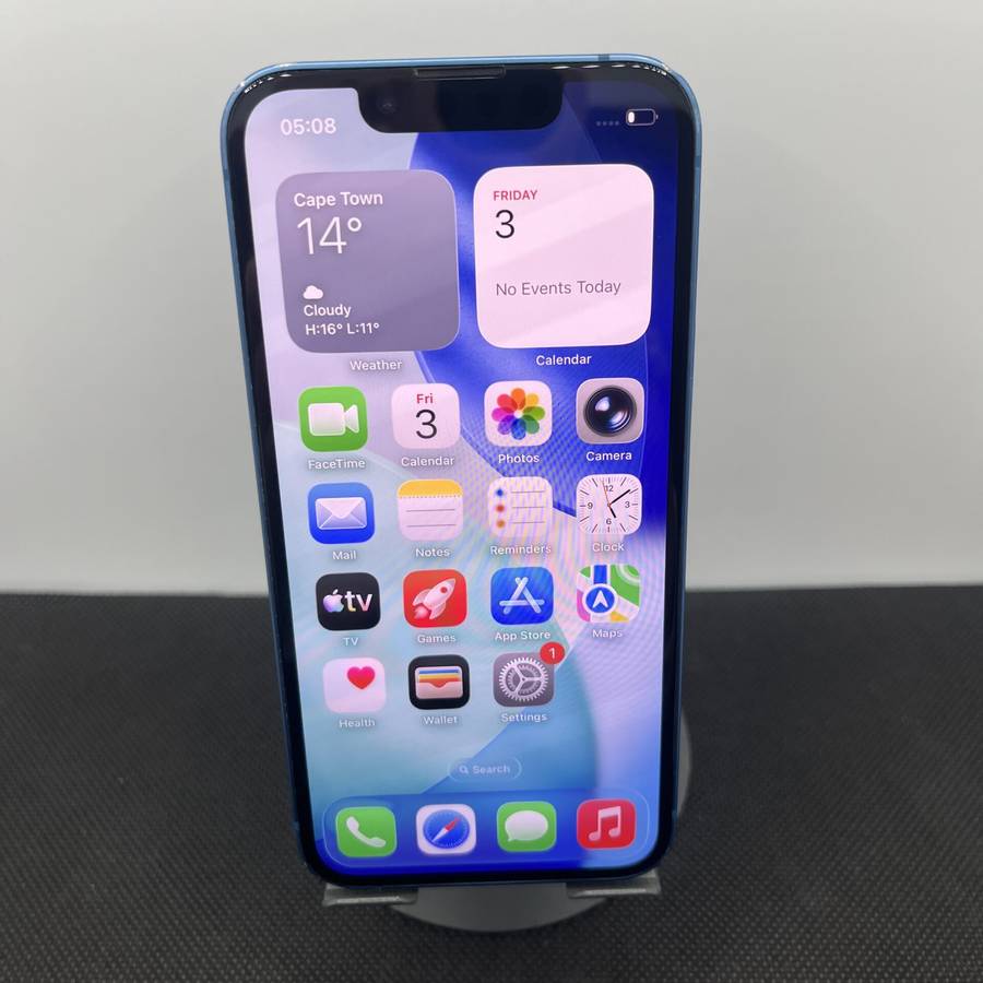 Apple iPhone 13 Mini 128GB Blue - Cracked Camera Lens (Condition: Good)
