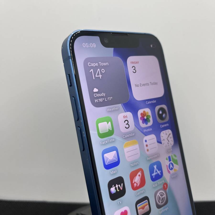 Apple iPhone 13 Mini 128GB Blue - Cracked Camera Lens (Condition: Good)