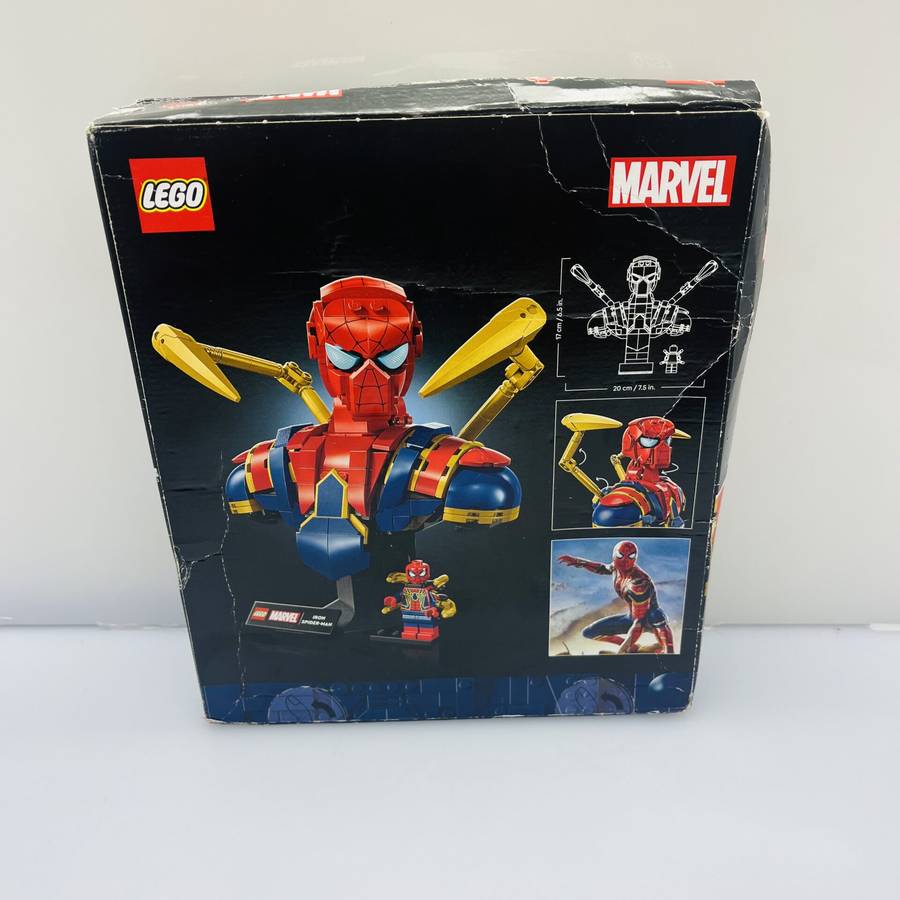 COMBO DEAL: LEGO® Marvel Iron Spider-Man Bust + Jada Marvel Avengers War Machine and 2006 Ford M...