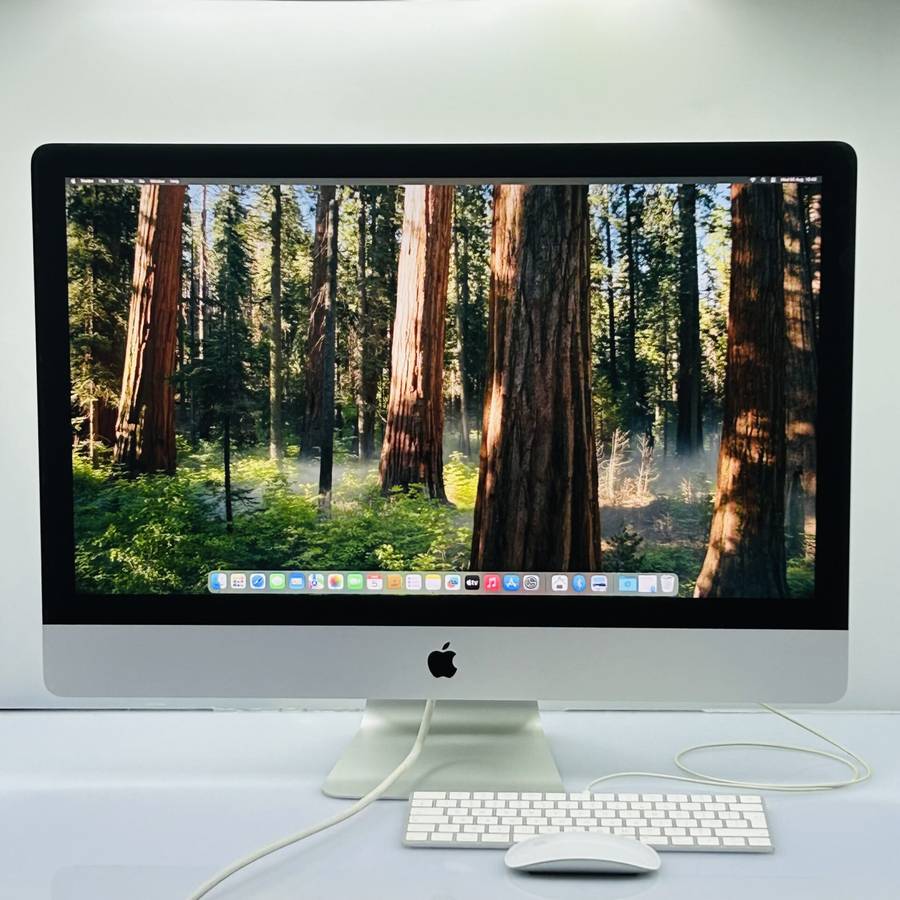 Apple iMac 27-Inch "Core i5" (5K, 2020) 3.3GHz 8GB RAM 512GB SSD Silver + Magic Keyboard + Magic ...
