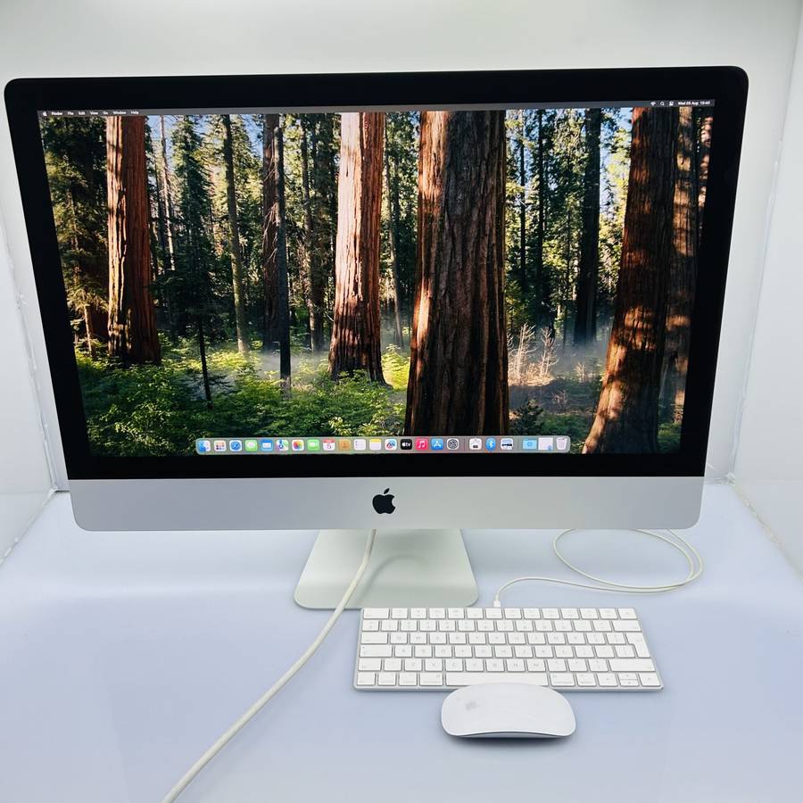 Apple iMac 27-Inch "Core i5" (5K, 2020) 3.3GHz 8GB RAM 512GB SSD Silver + Magic Keyboard + Magic ...