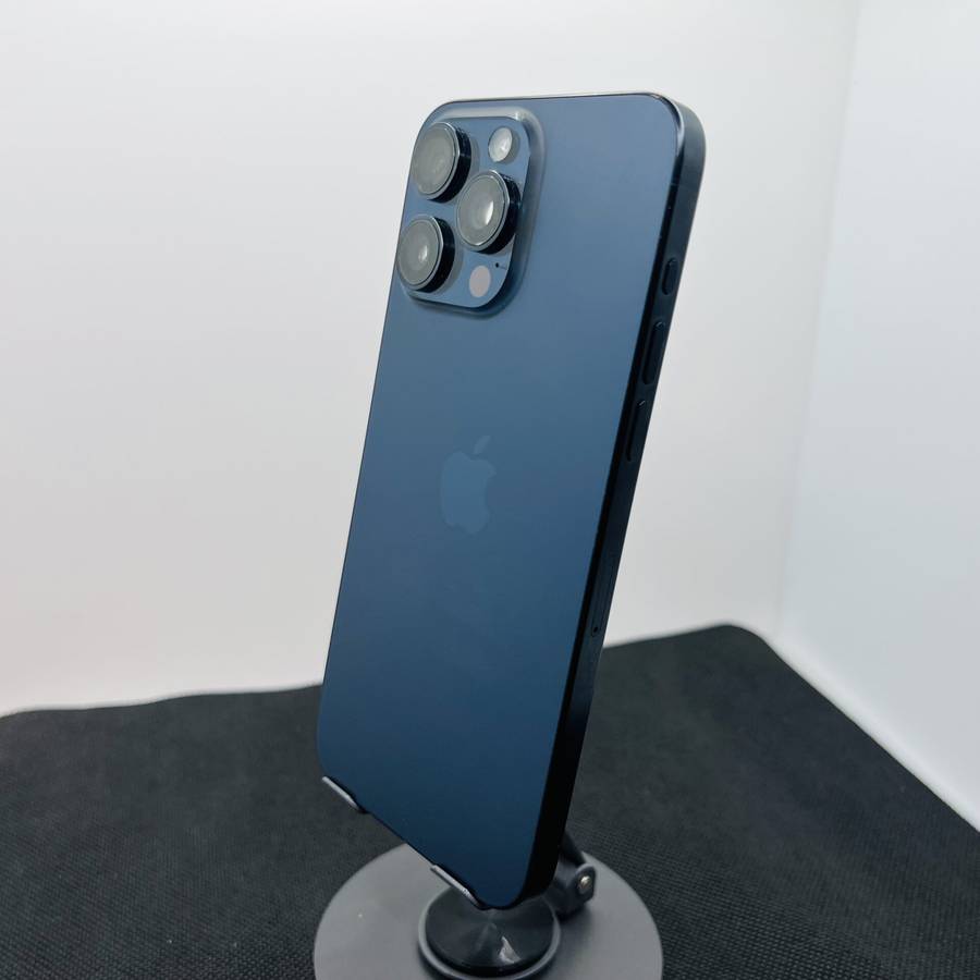 Apple iPhone 15 Pro Max 256GB Blue Titanium - Face ID Not Working (Condition: Good)