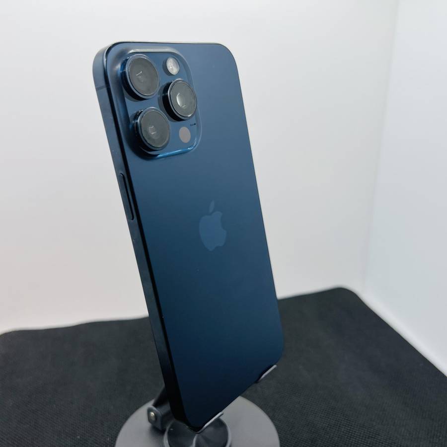 Apple iPhone 15 Pro Max 256GB Blue Titanium - Face ID Not Working (Condition: Good)