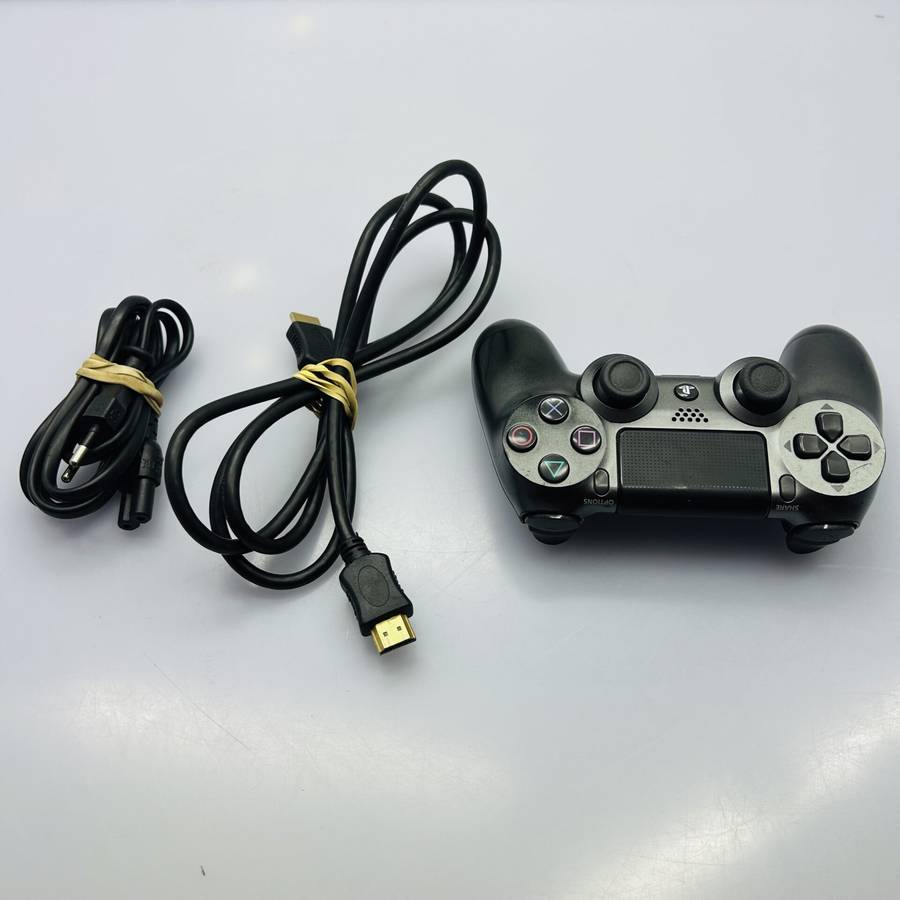 Sony PlayStation 4 Original 1TB Black + Power Cable + HDMI Cable + 1x Controller - Slow Disc Driv...