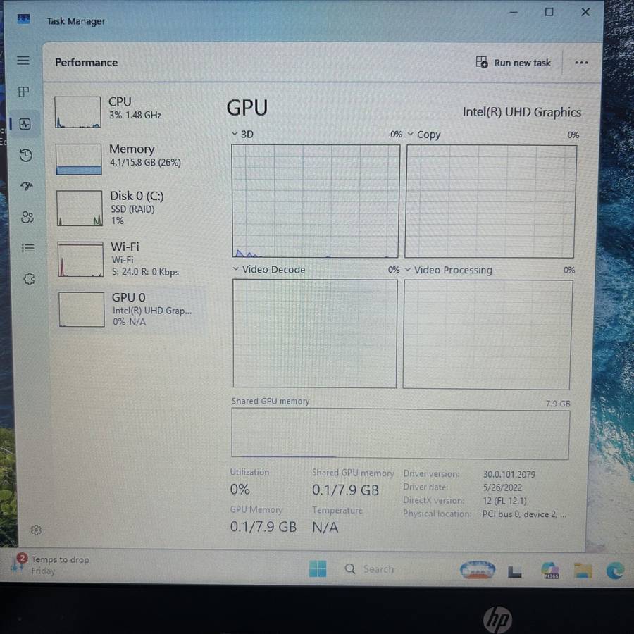 HP 250 G8 10th Gen Core i5 1.19GHz 16GB RAM 512GB SSD Asteroid Silver (Condition: Good)