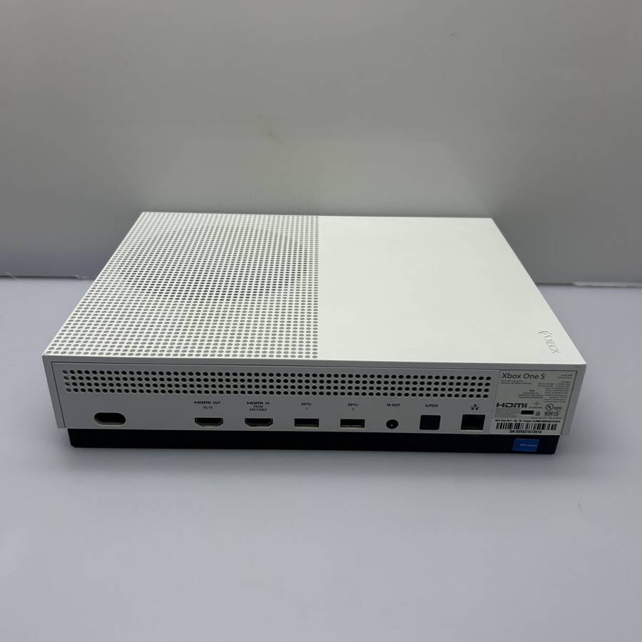 Microsoft Xbox One S 500GB White + HDMI + Power Cable + 2 Games (Condition: Good)