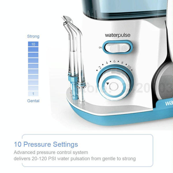 Waterpulse V300 Oral Irrigator  800ml Water Flosser for Dental Hygiene