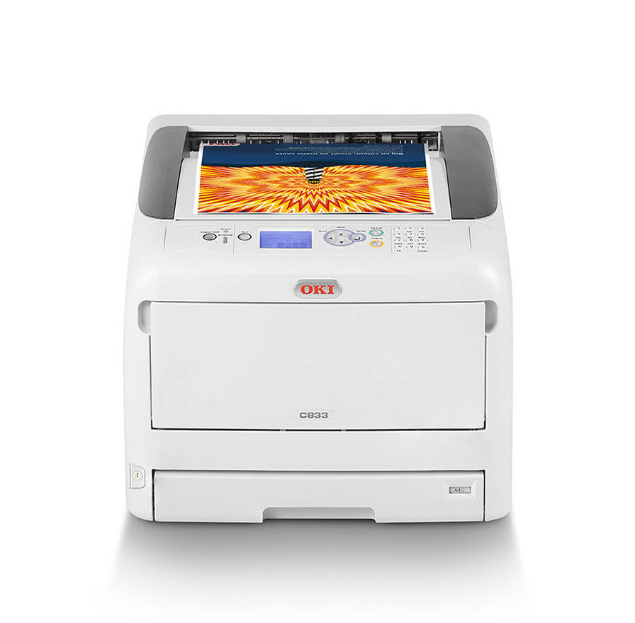 Oki C833 A3 Colour LED Laser Refurbished Printer