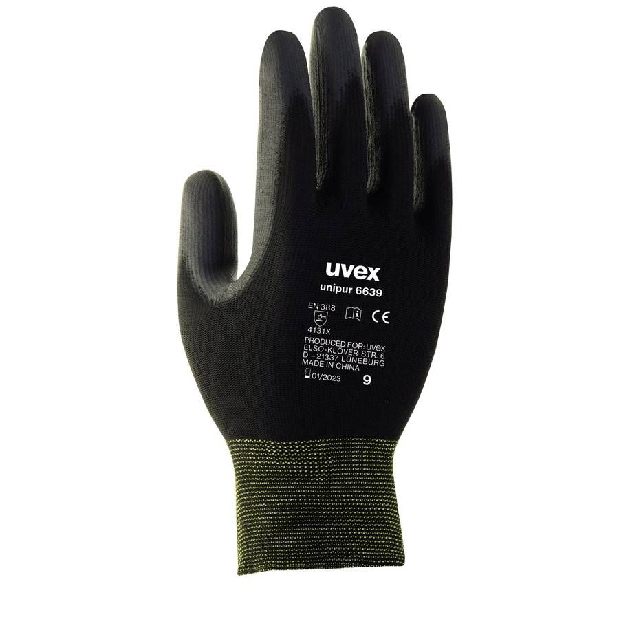 uvex unipur 6639 safety gloves - Black - 09