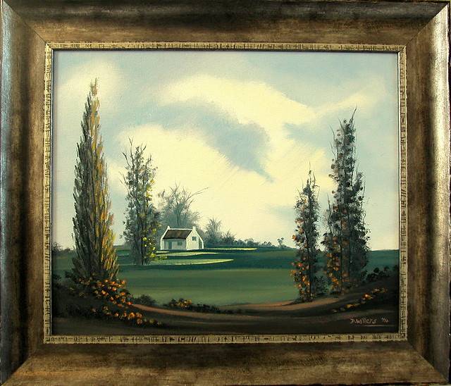 DANE WILLERS Original Oil: "Promise of Rain 2" - SOLD  FRAMED AS SHOWN !! Gallery Price R5000.00