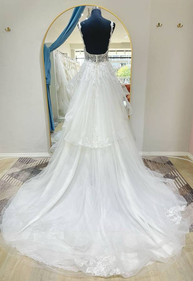 (Rental) Tamara , ruffle tulle ball-gown.
