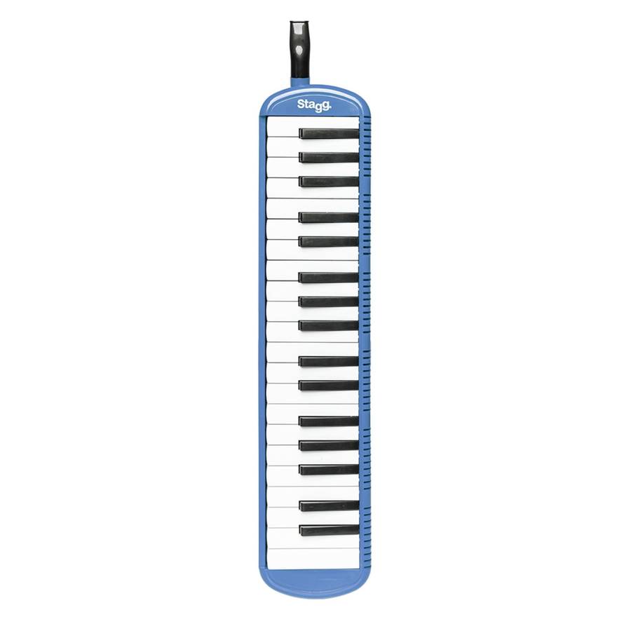 Stagg Blue Plastic Melodica with 37 keys and Black Bag