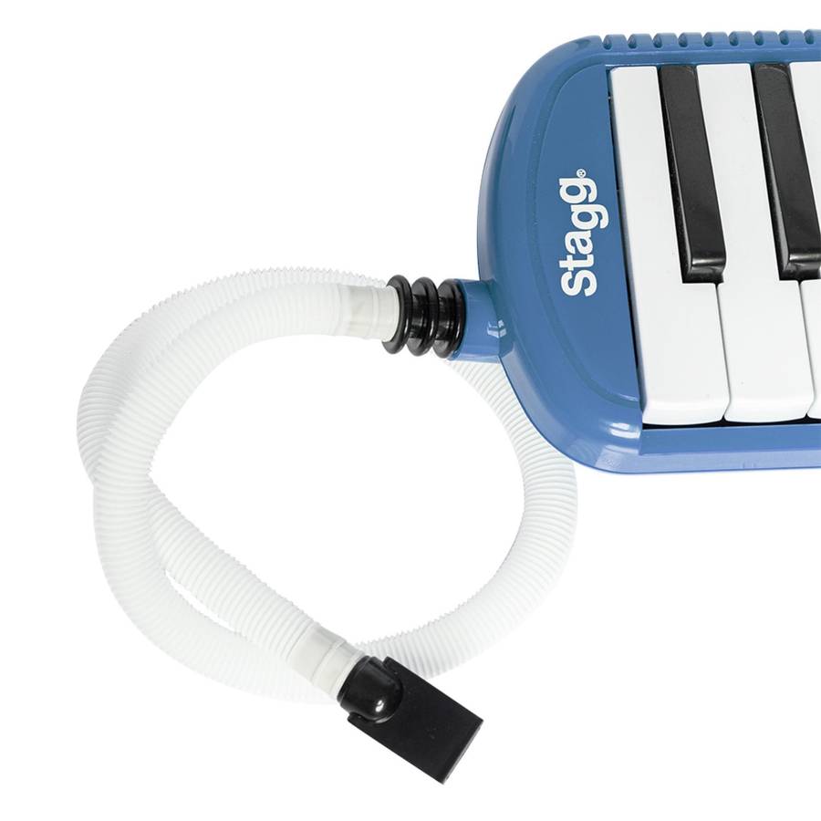 Stagg Blue Plastic Melodica with 37 keys and Black Bag