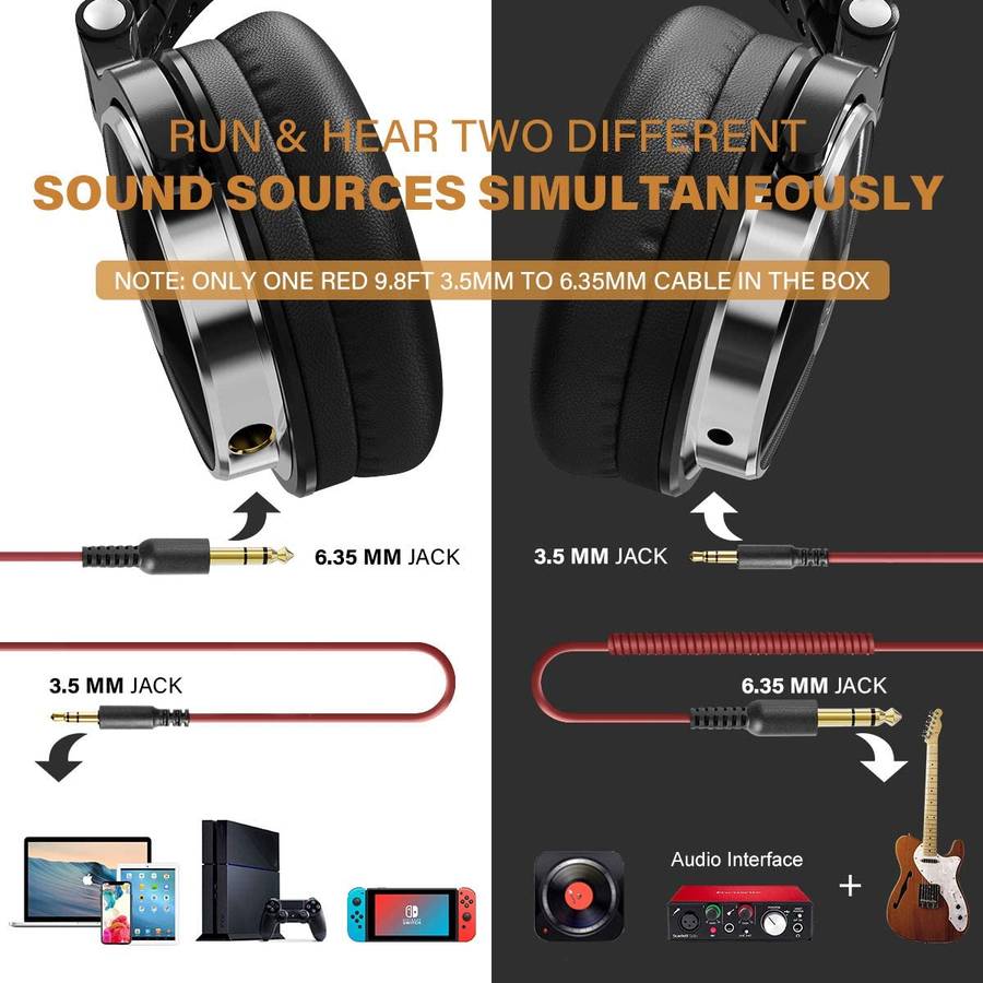 OneOdio Pro-10 Headphones 'Black'