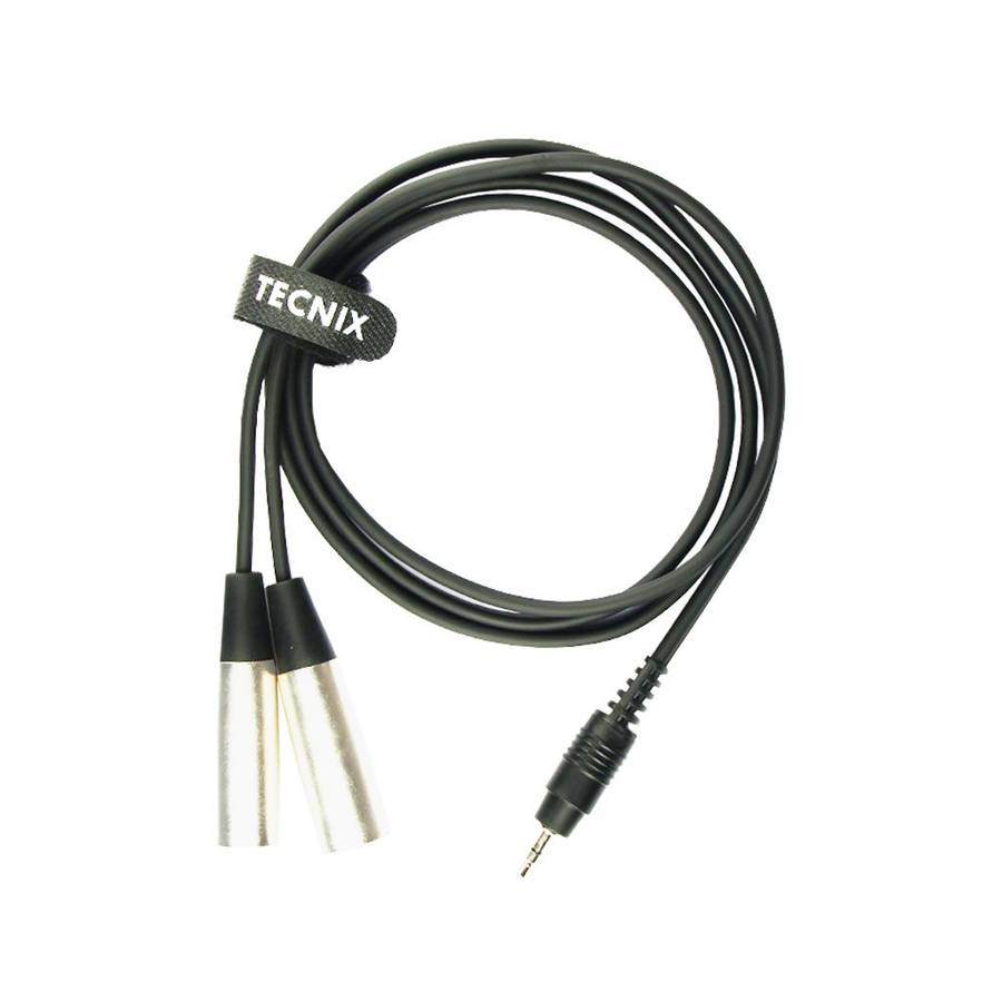 Tecnix Stereo Mini Jack Male - Dual XLR Male 1.5m