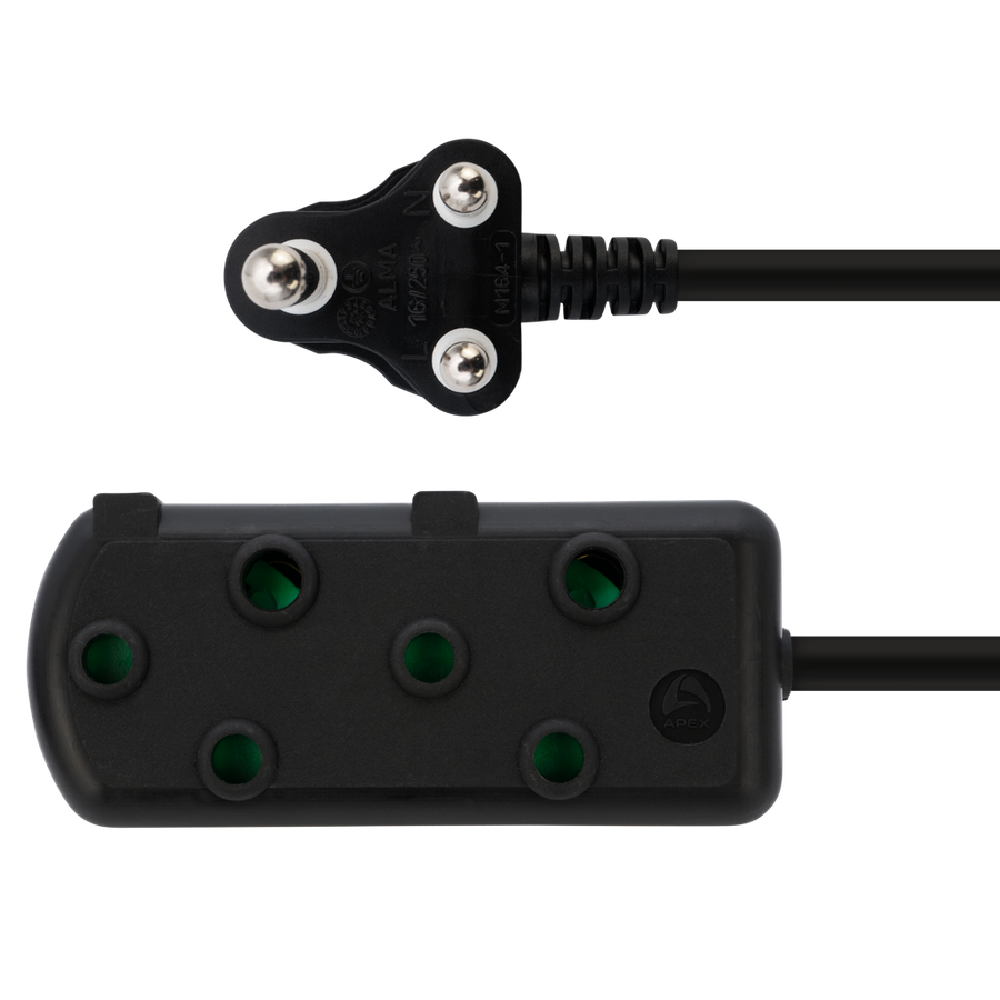 Switched Heavy DUTY Side By Side(SBS) EXTENSION LEAD 20M