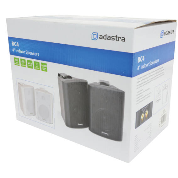ADASTRA BC4-B PASSIVE WALL MOUNT SPEAKER 4IN BLACK 35W 8 OHM