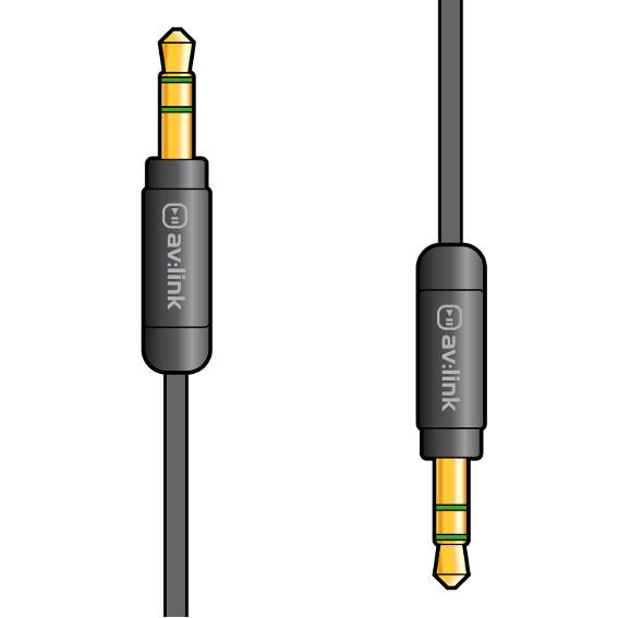 Avlink - 0.5M PRECISION 3.5mm STEREO PLUG -  3.5mm STEREO PLUG LEAD