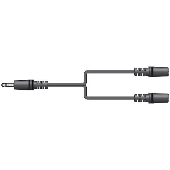 Avlink - 1.2M 3.5mm STEREO PLUG  - 2 x 3.5mm STEREO SOCKETS SPLITTER LEAD