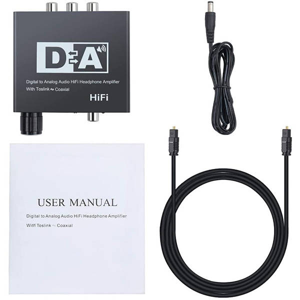 TVA - DAC DA CONV TOSLINK/COAX IN 2RCA OUT WITH BUILT IN PREAMP FOR HEADPHONE