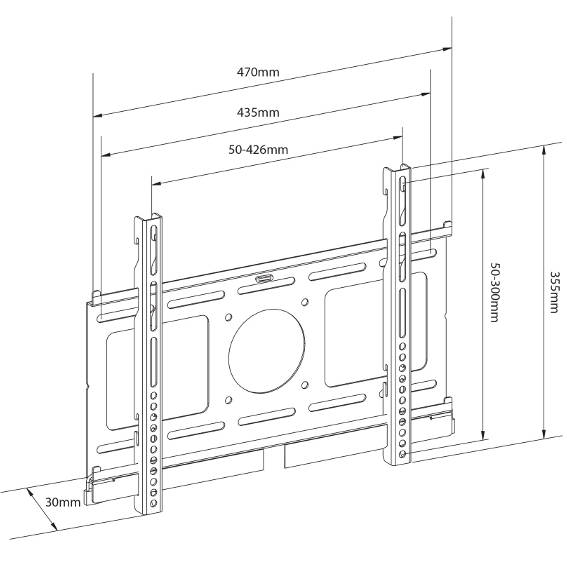 AVLINK - PRF400 FIXED WALL BRACKET FOR LED TV SCREENS