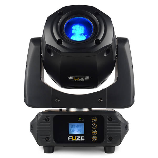 BEAMZ FUZE75S LED MOVING HEAD SPOT 1x 75W [2 IN A FLIGHTCASE]