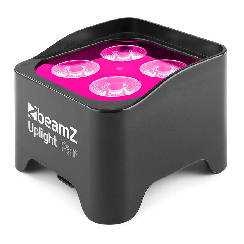 BEAMZ BBP90 LED BATTERY UPLIGHT PAR IP20 4x 4W RGBUV