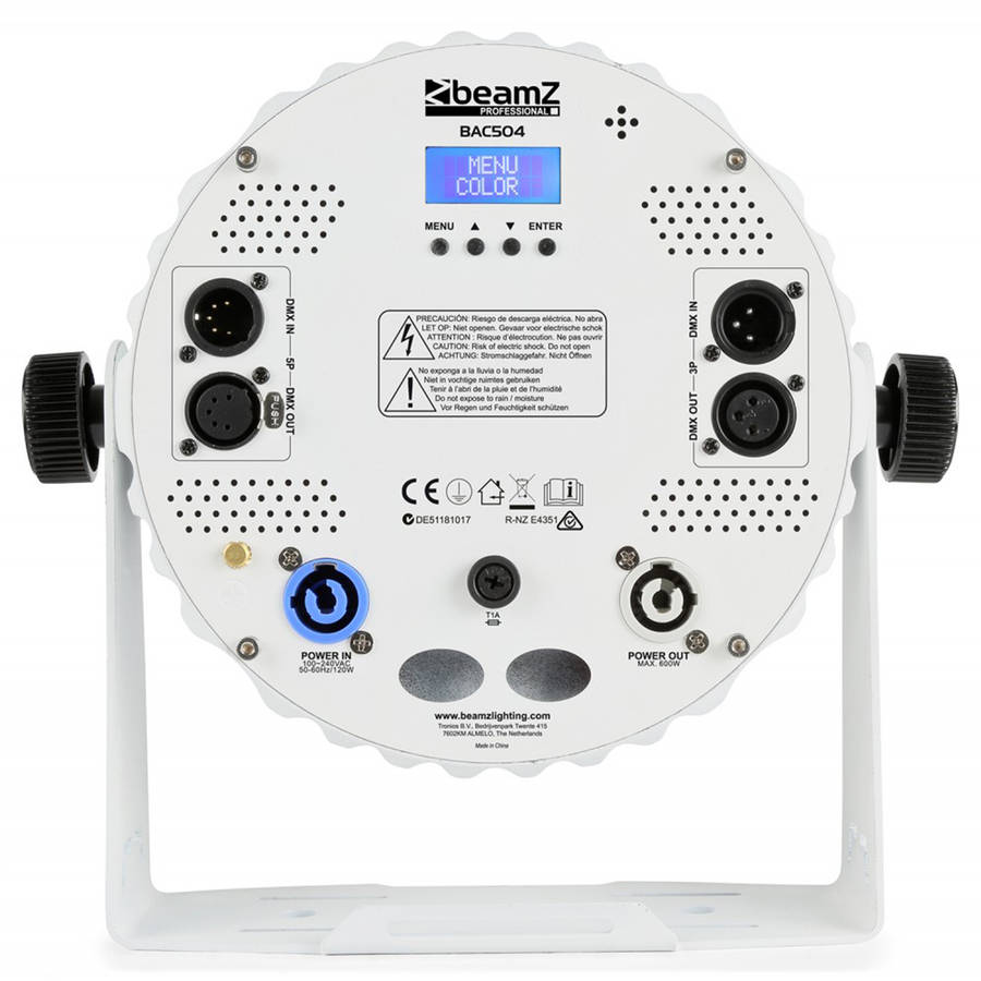 BEAMZ BAC506W LED PAR 12x 18W RGBAWUV