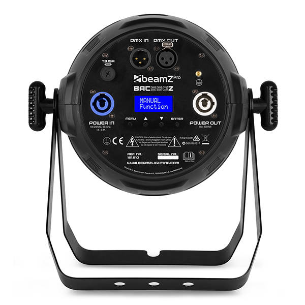 BEAMZPRO BAC550Z LED PAR ZOOM IP20 19x 15W RGBW