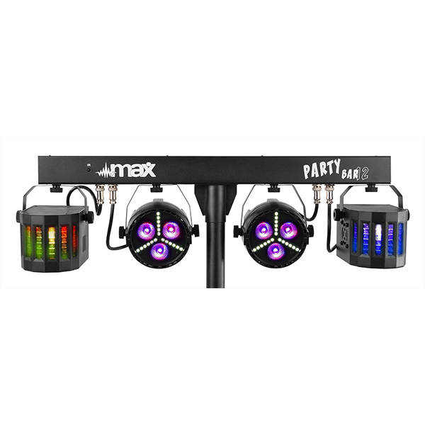 BEAMZ PARTYBAR12 SET 2x PAR and 2 x DERBY RGBW