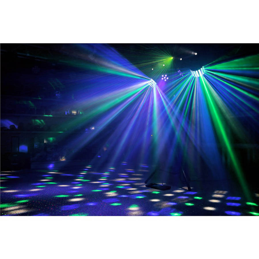 BEAMZ LED SHOWBAR WITH PAR BUTTERFLY LASER AND STROBE 4x 1W LED 12x 8W RGBWUV
