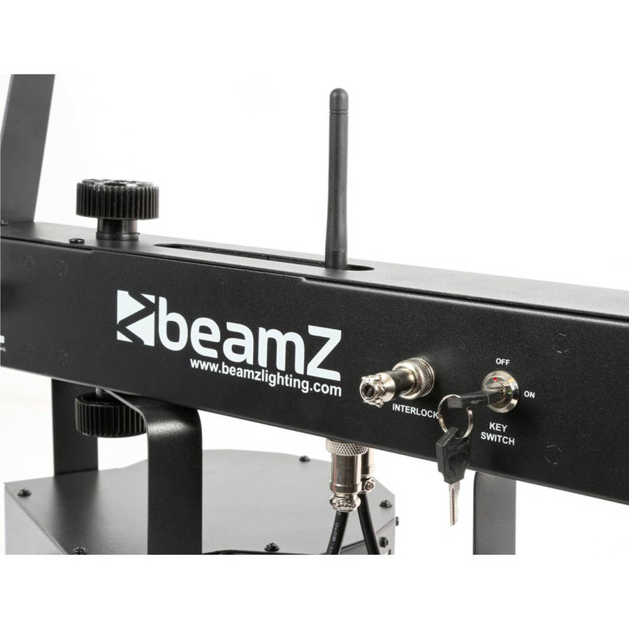 BEAMZ LED SHOWBAR WITH PAR BUTTERFLY LASER AND STROBE 4x 1W LED 12x 8W RGBWUV