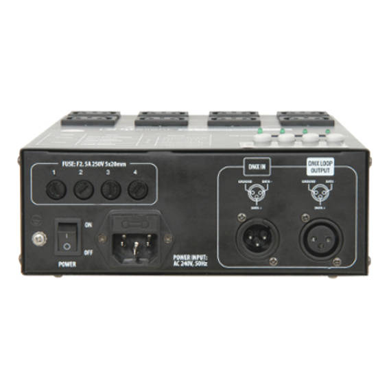 QTX DP4 DMX DIMMER PACK 4 CHANNEL