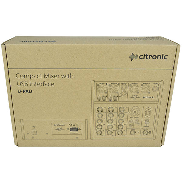 CITRONIC - QTX - U-PAD COMPACT MUSIC MIXER USB INTERFACE