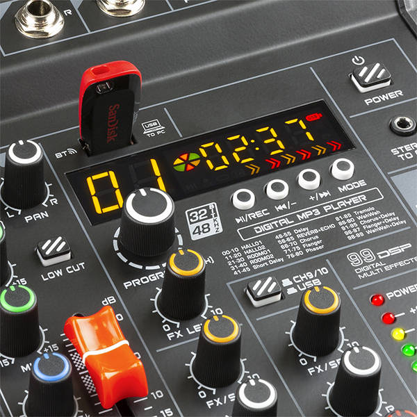 VONYX - VM-KG10 10CH MUSIC MIXER BT/MP3/USB/DSP RECORD