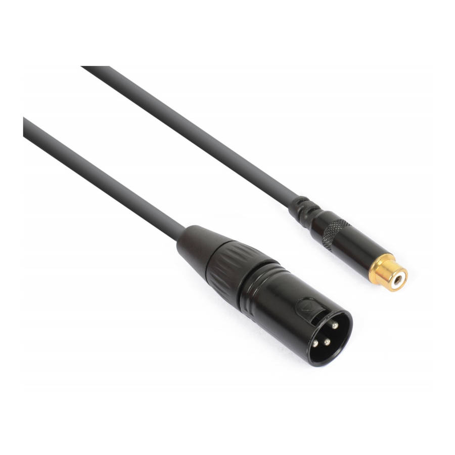 PDC CX134 SIGNAL LEAD XLR MALE  - RCA FEMALE 0.15M