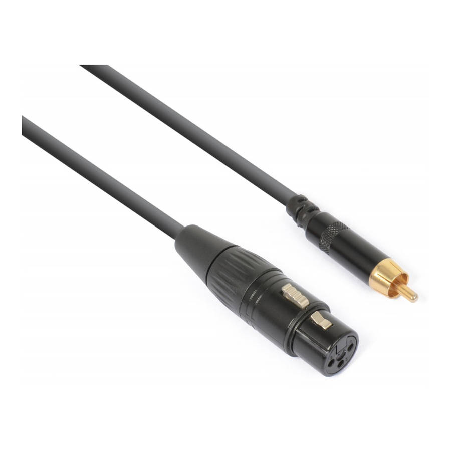 PDC CX136 SIGNAL LEAD XLR FEMALE  - RCA MALE 0.15M