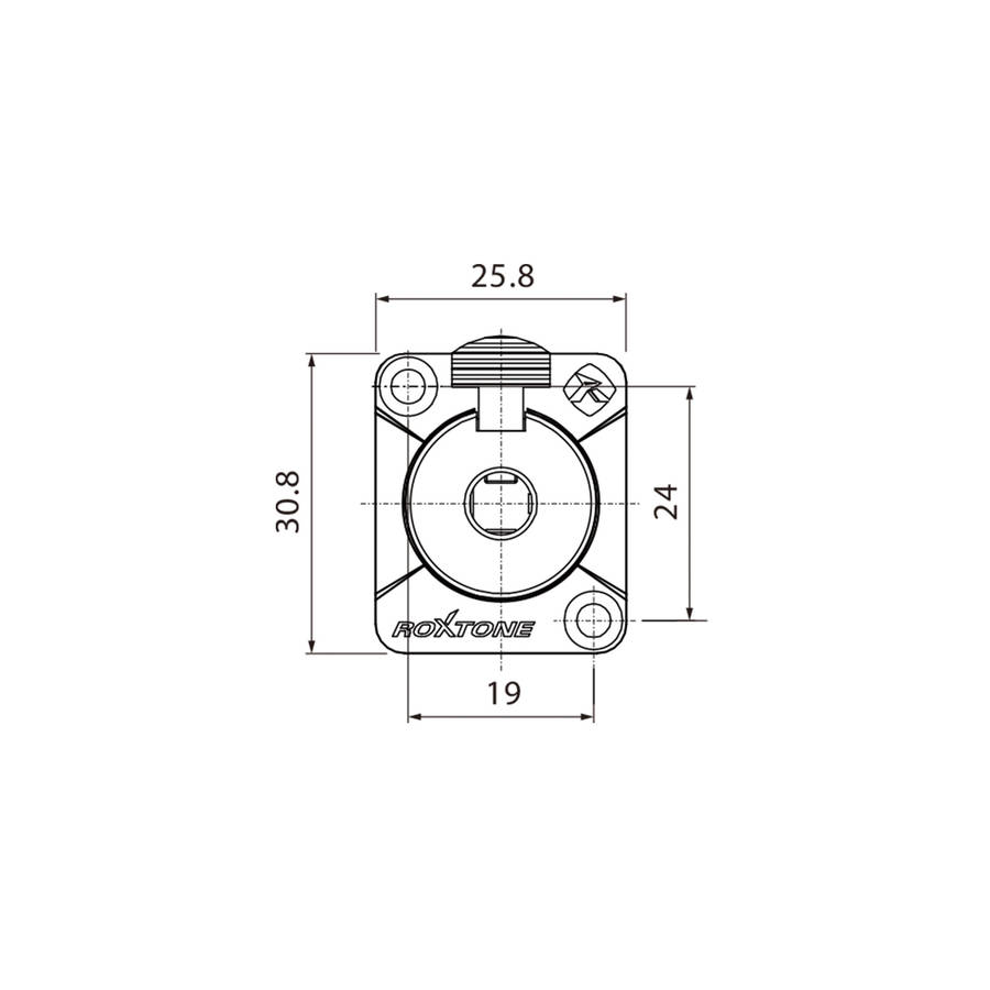 ROXTONE CONNECTOR 6.3mm STEREO FEMALE CHASSIS MOUNT