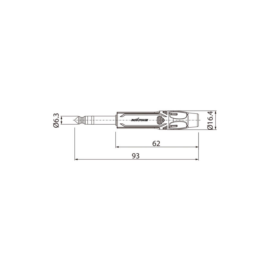 ROXTONE CONNECTOR 6.3mm STEREO MALE