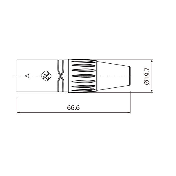 ROXTONE CONNECTOR XLR INLINE MALE