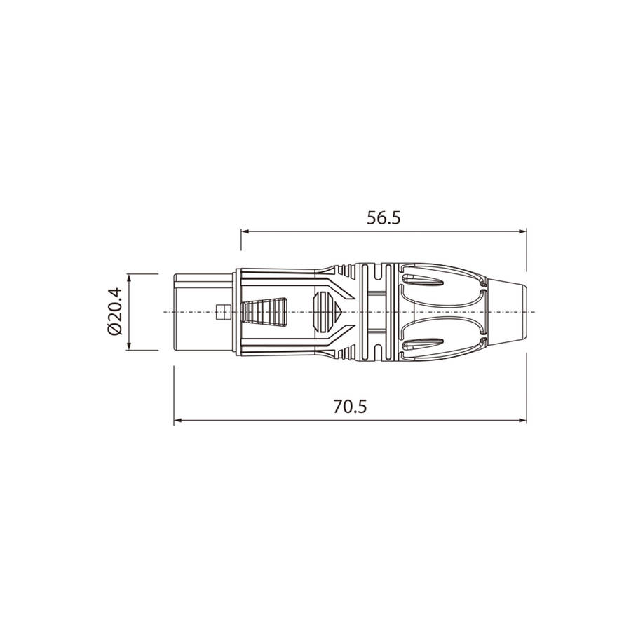 ROXTONE CONNECTOR XLR INLINE FEMALE 5 PIN