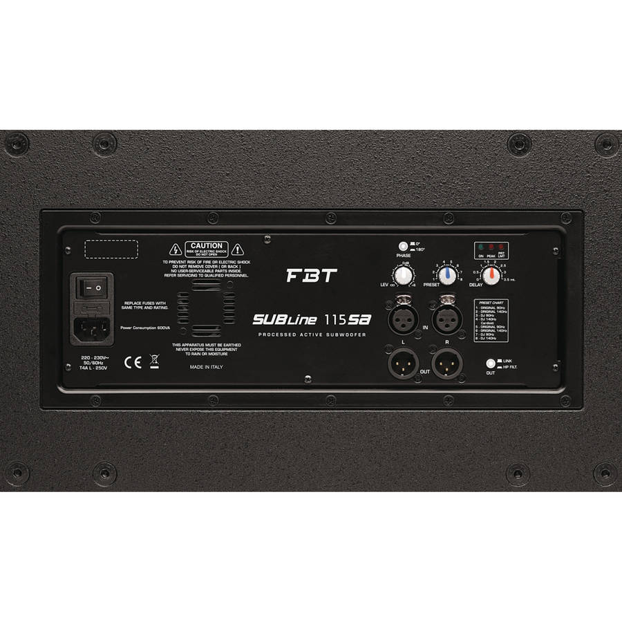 FBT - SUBLINE115SA ACTIVE SUB 15in 700W RMS
